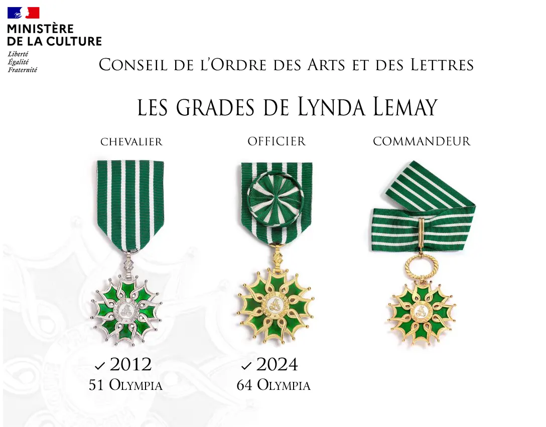 Lynda Lemay Officier des Arts et des Lettres